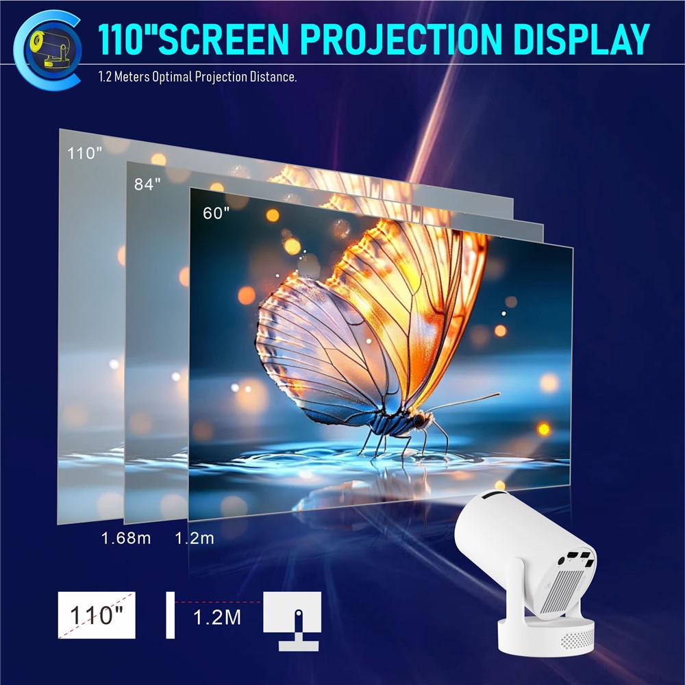 Mini Projector HY300 Ultra Android 11.0