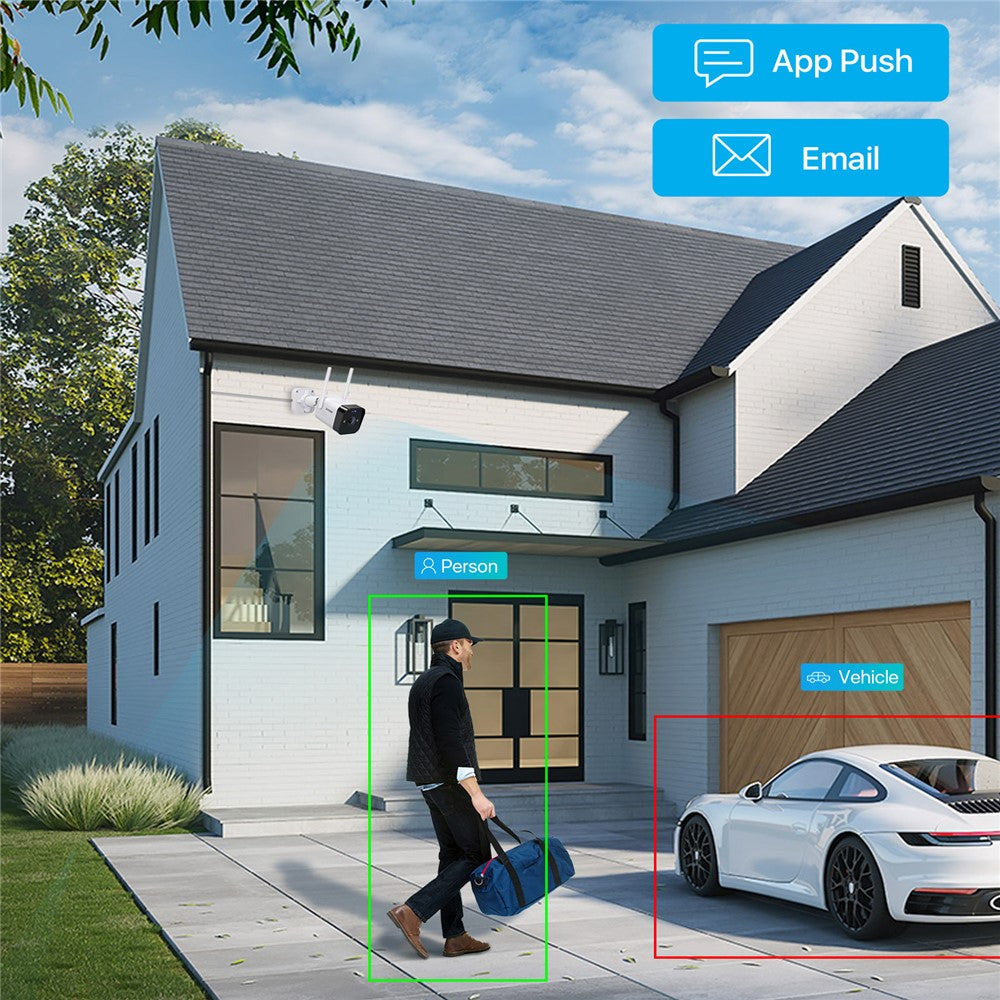 ZOSI WiFi Outdoor Security Camera 4MP Plug In