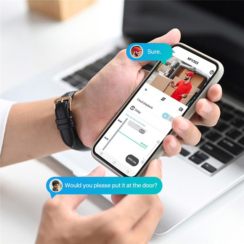 ZOSI WiFi Outdoor Security Camera 4MP Plug In