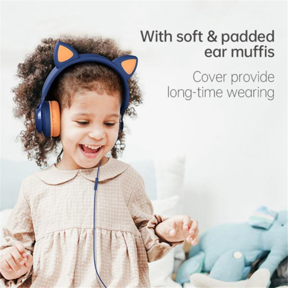 Headphones FINGERTIME EP08 Lovely Cute Cat Ear Decor