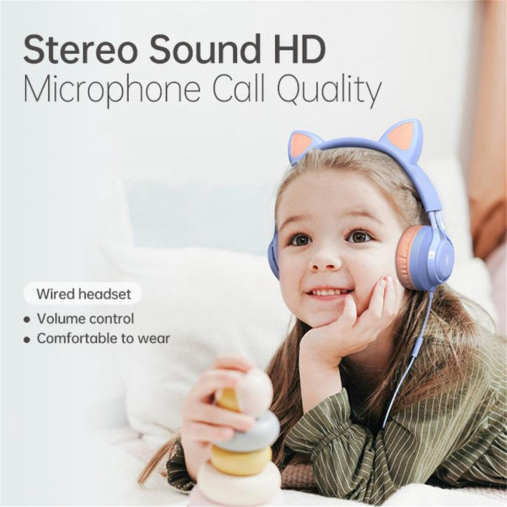Headphones FINGERTIME EP08 Lovely Cute Cat Ear Decor