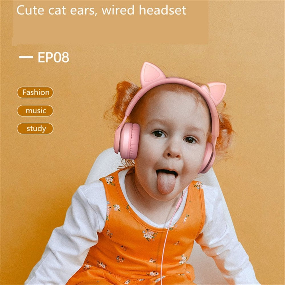 Headphones FINGERTIME EP08 Lovely Cute Cat Ear Decor