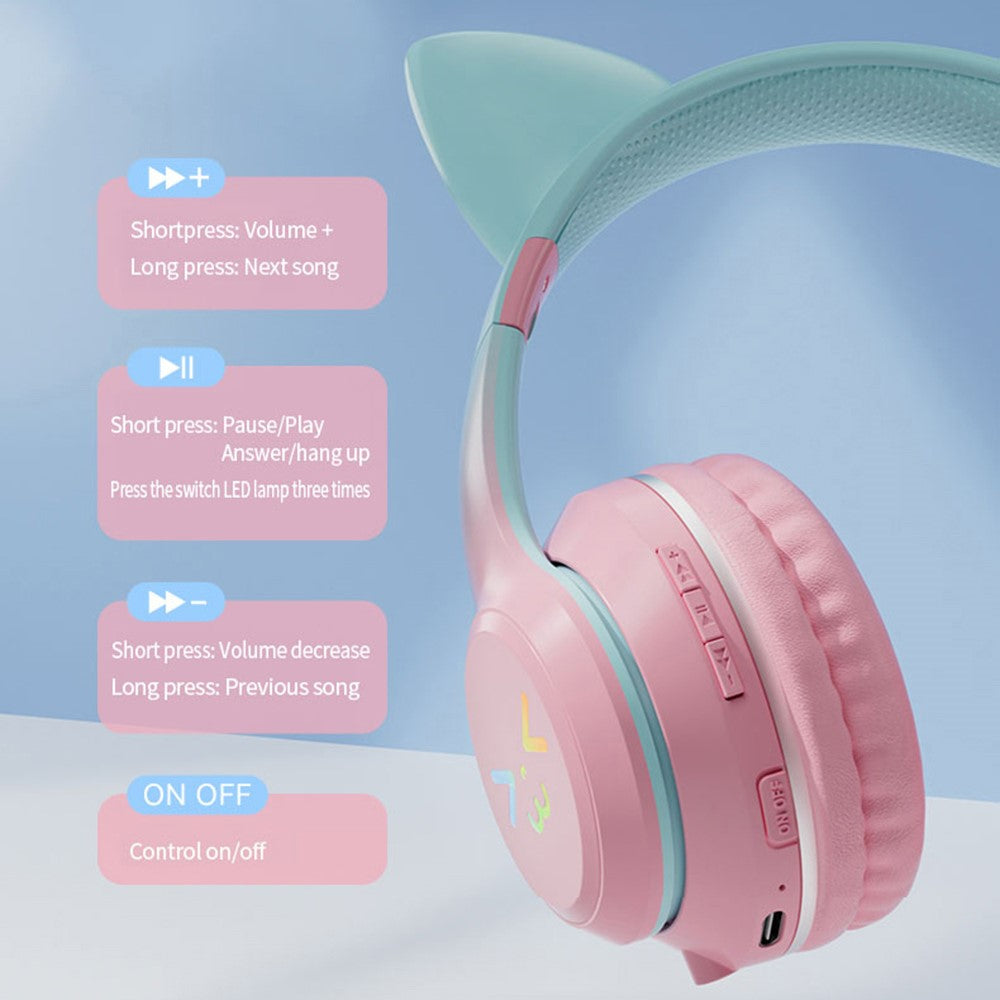 Headphones BT612 with Cat Ears