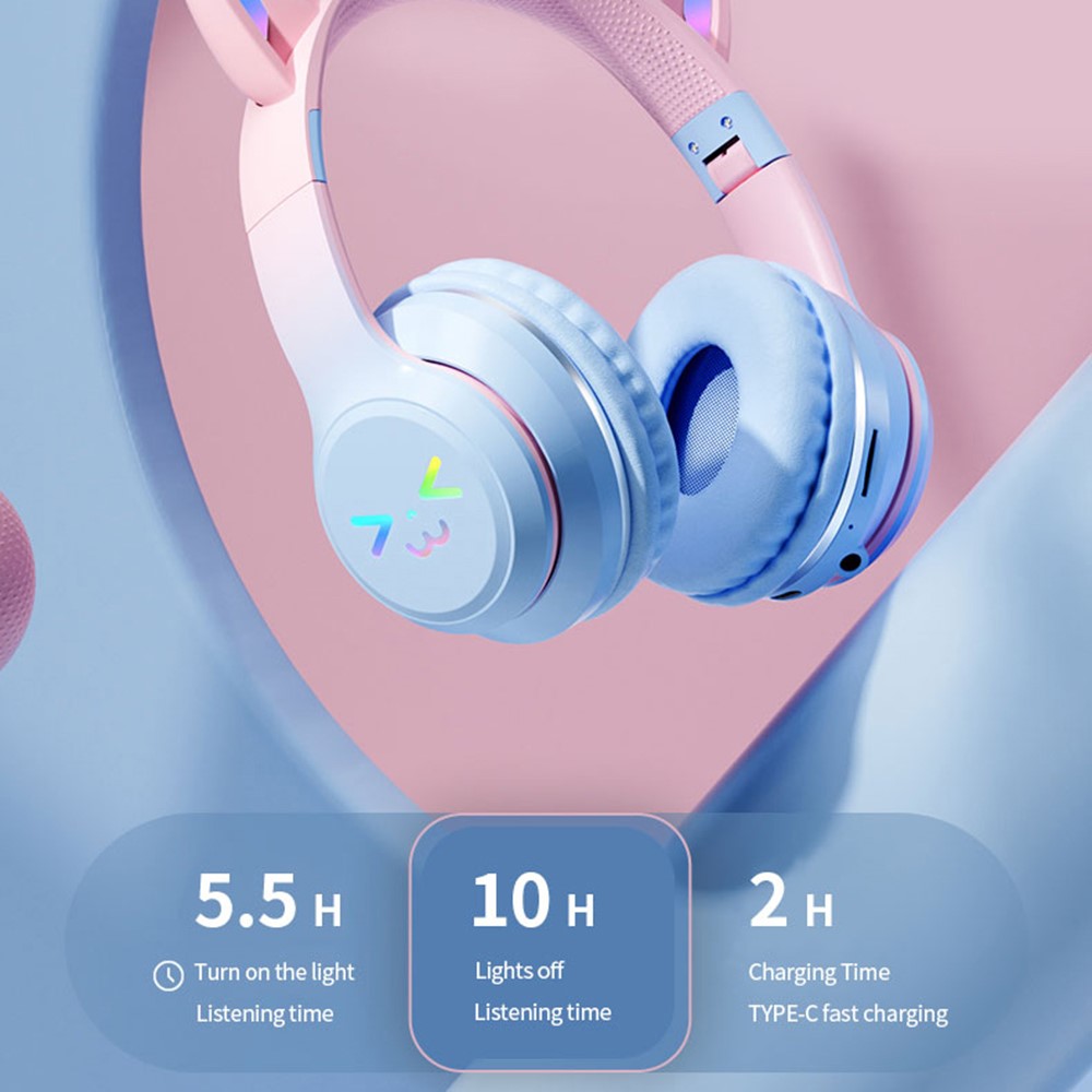 Headphones BT612 with Cat Ears