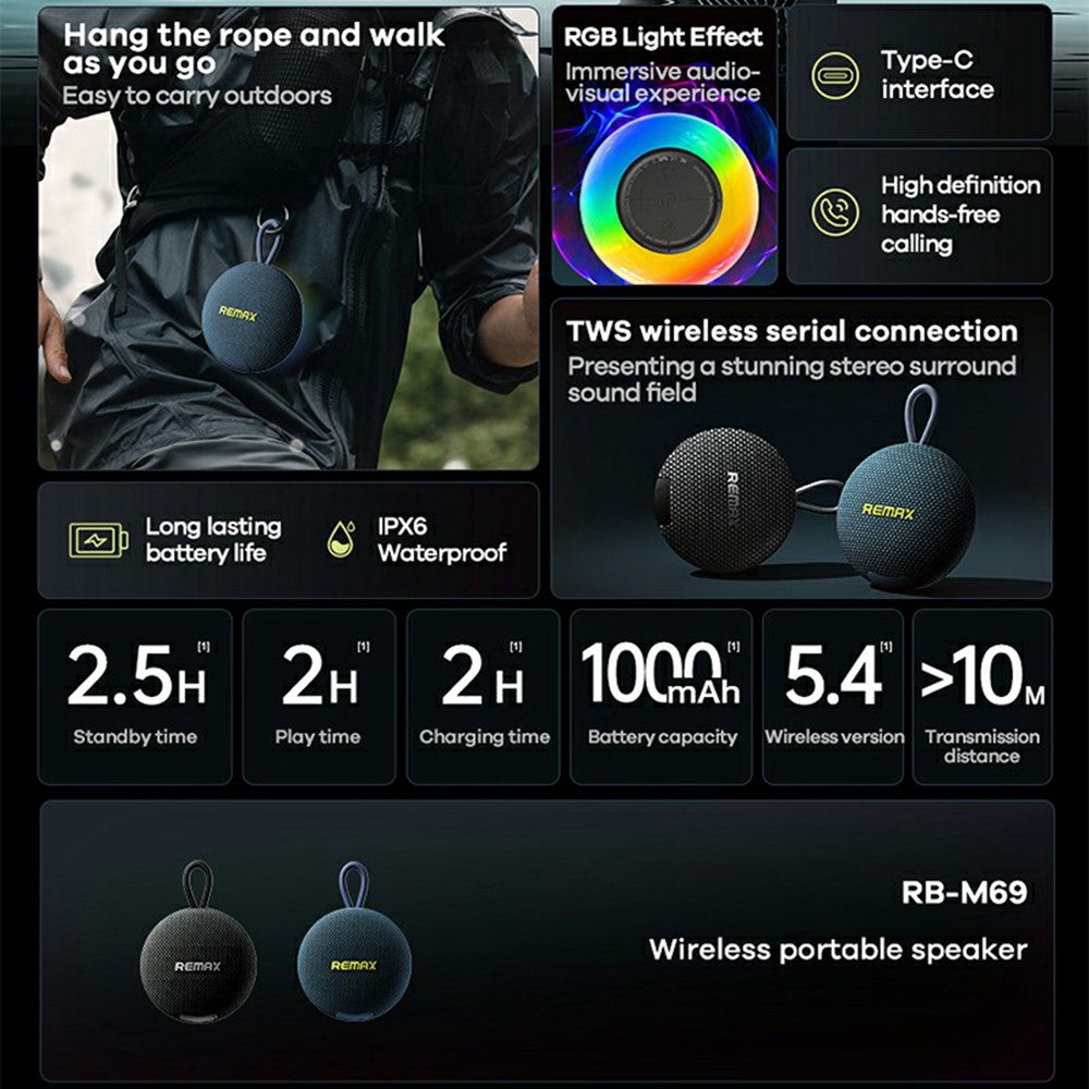 REMAX Wireless Speaker RB-M69