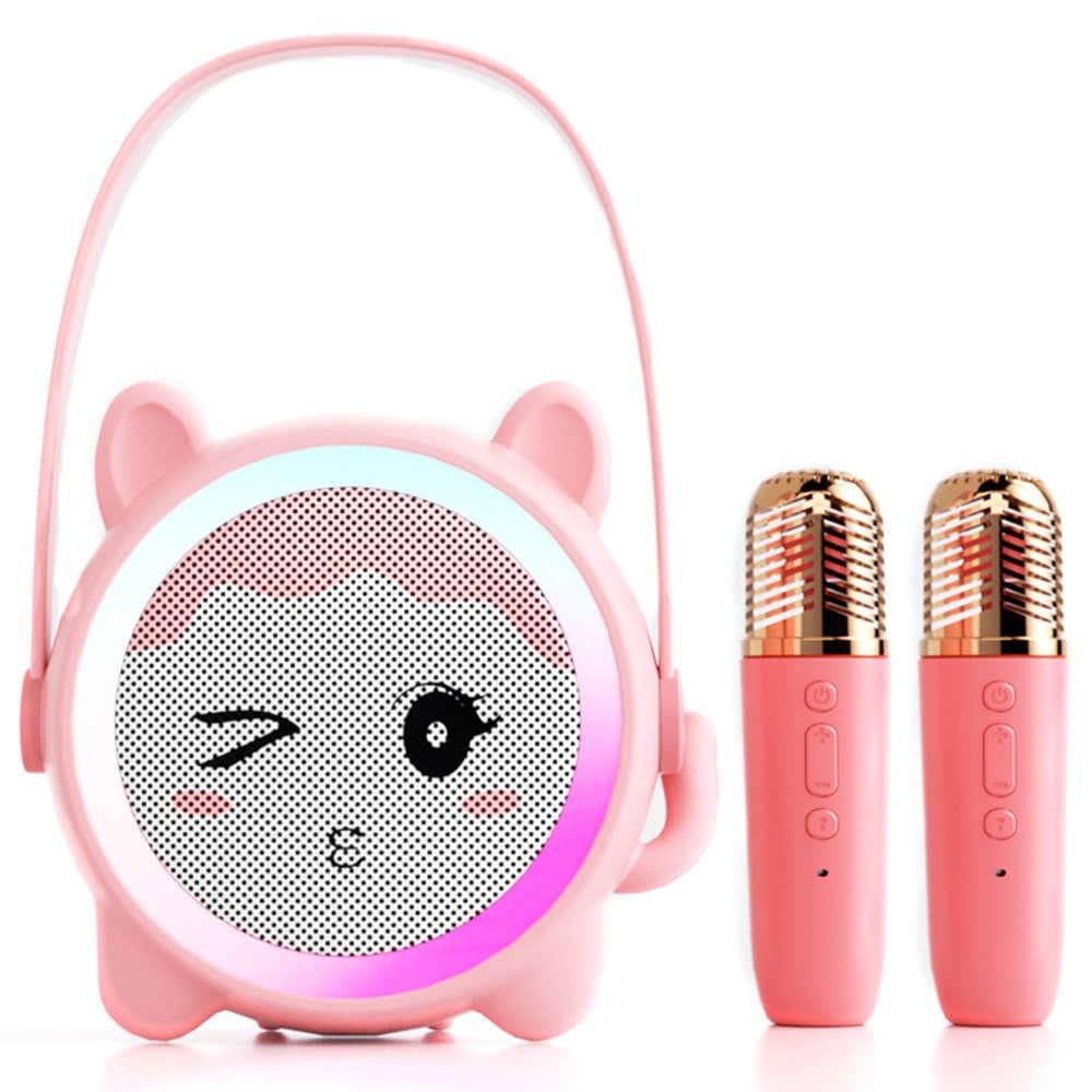 Speaker Karaoke K12 with 2 Microphones for Kids