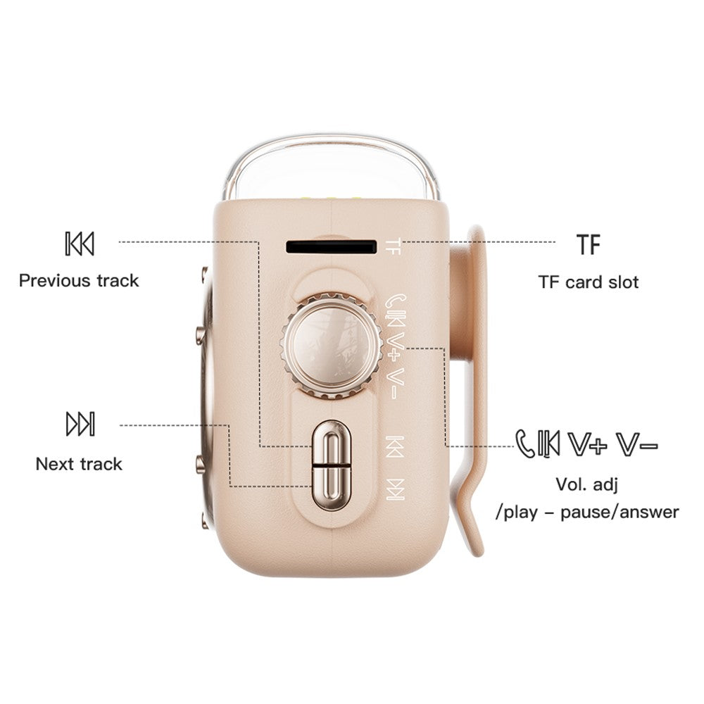 Portable Magnetic Speaker Night Light Clock