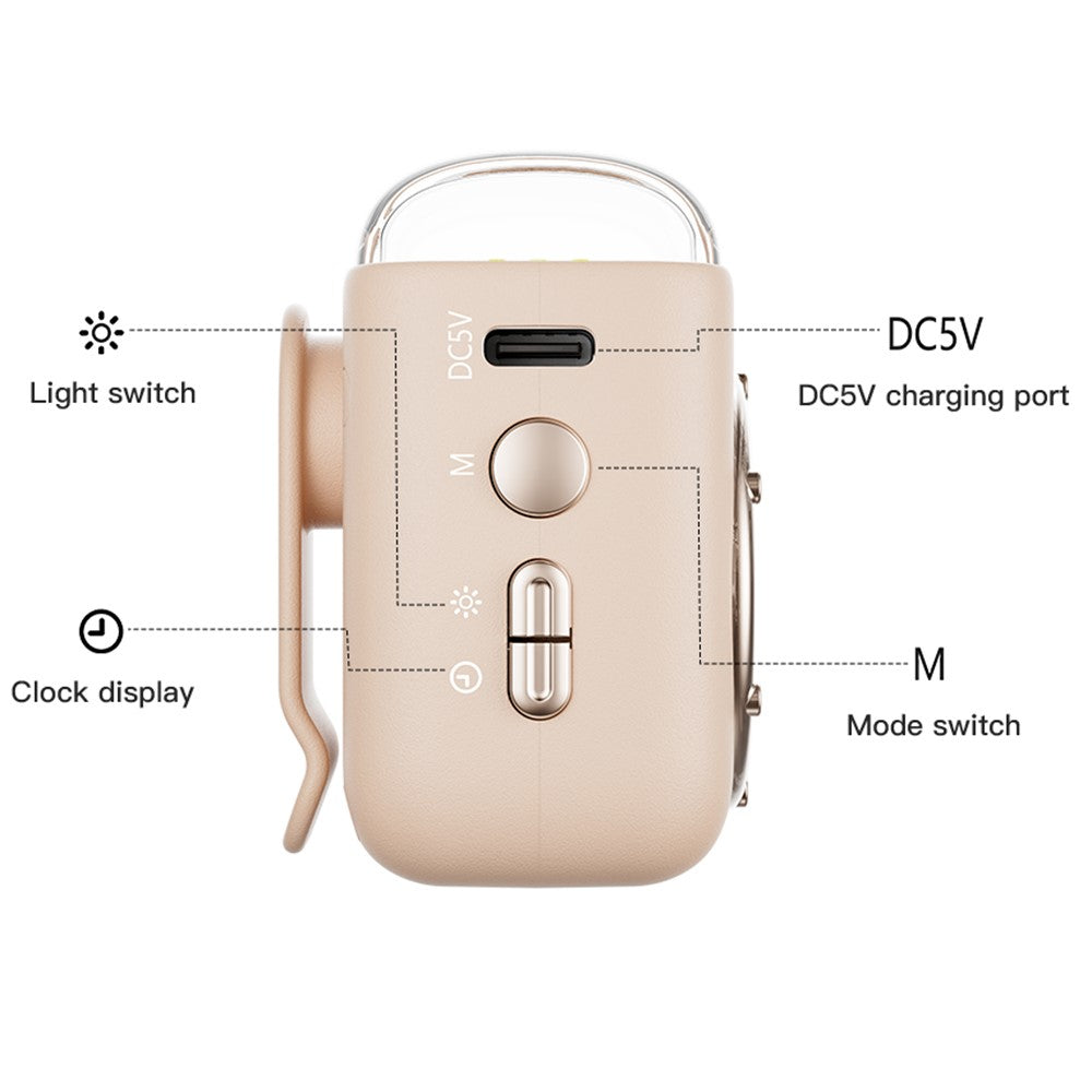 Portable Magnetic Speaker Night Light Clock