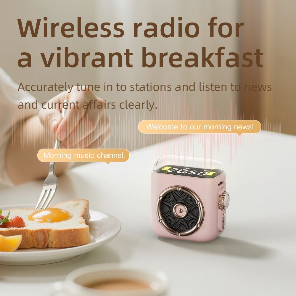 Portable Magnetic Speaker Night Light Clock