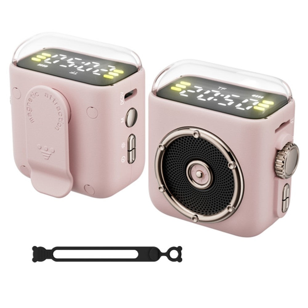 Portable Magnetic Speaker Night Light Clock