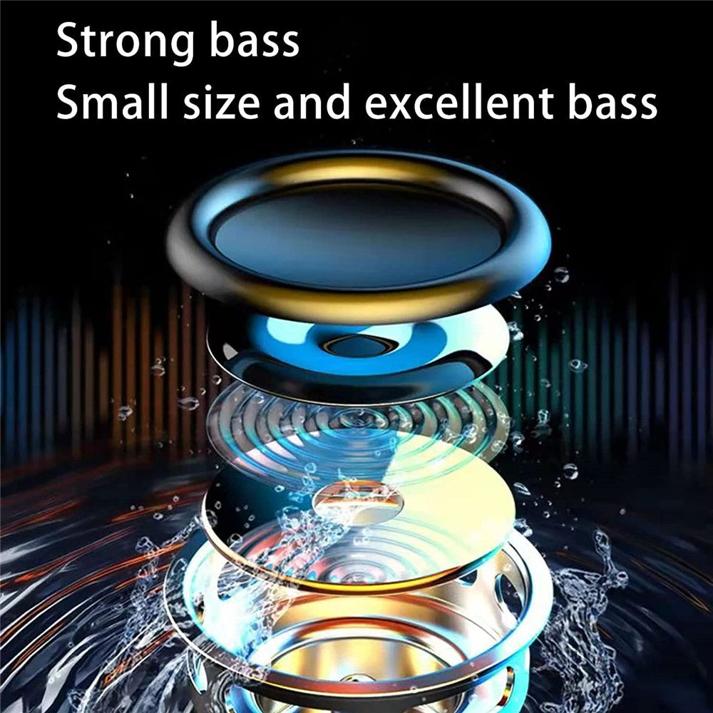 G-90Q Portable Wireless Bluetooth-compatible Speaker Ball Shape Alarm Clock FM Radio Smart Subwoofer (English / Sensing Version)