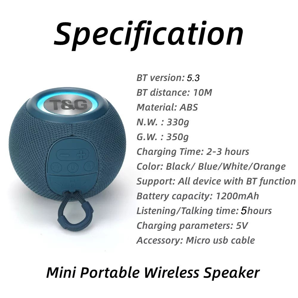 Portable Speaker T&G TG337