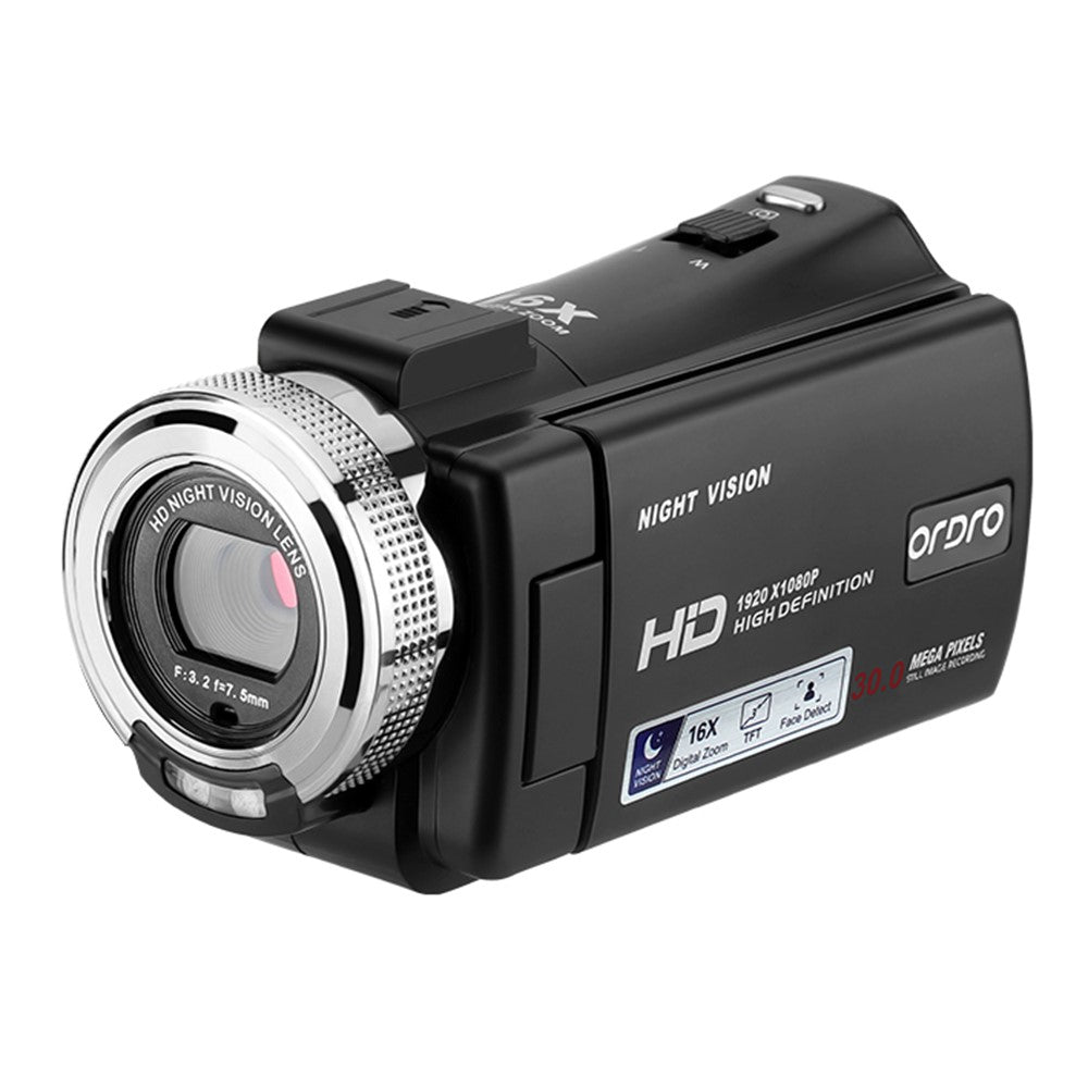 Digital Camera ORDRO V12 3.0 Inch 1080P Full HD Video Camera