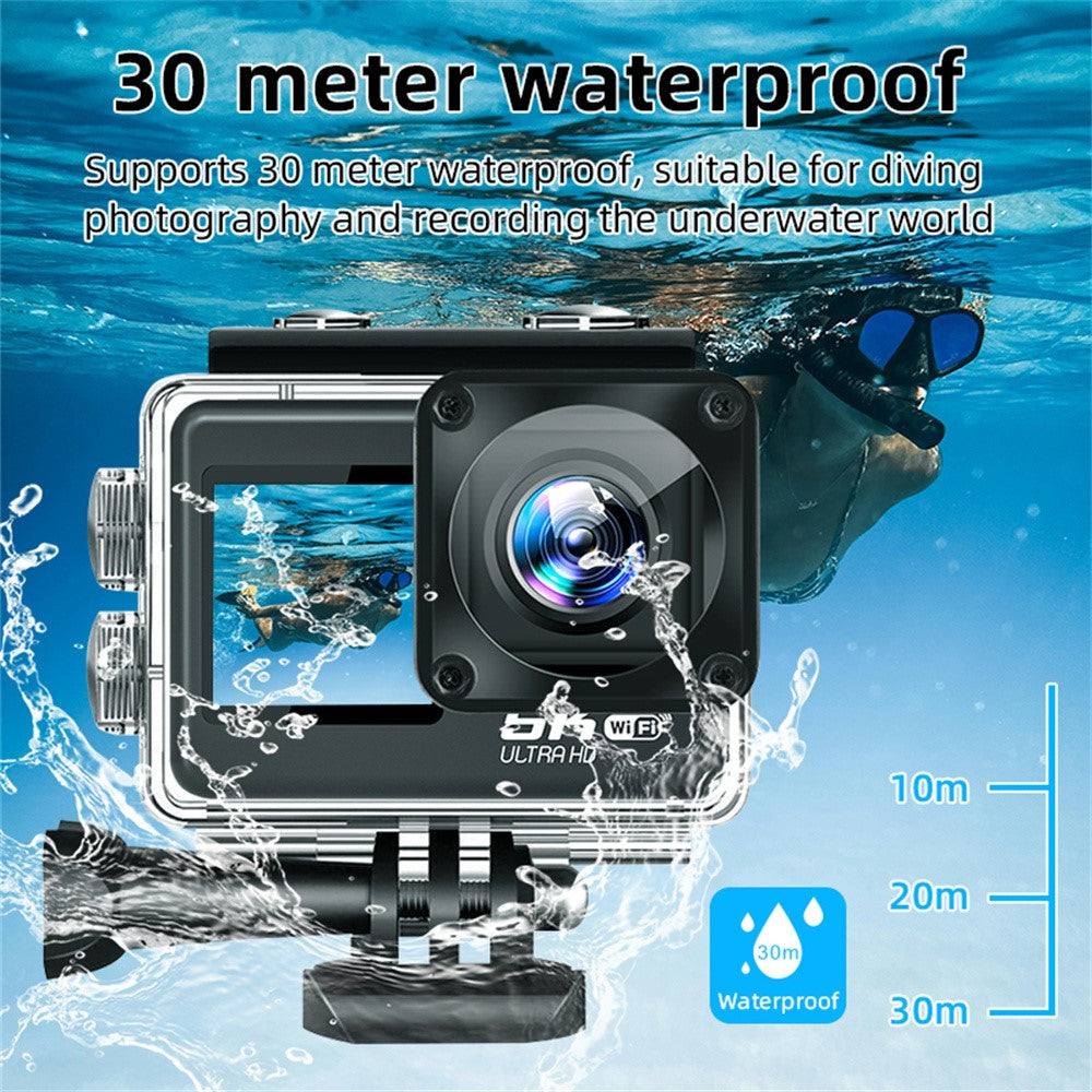 Action Camera F303AATR 5K Ultra HD Dual Screen