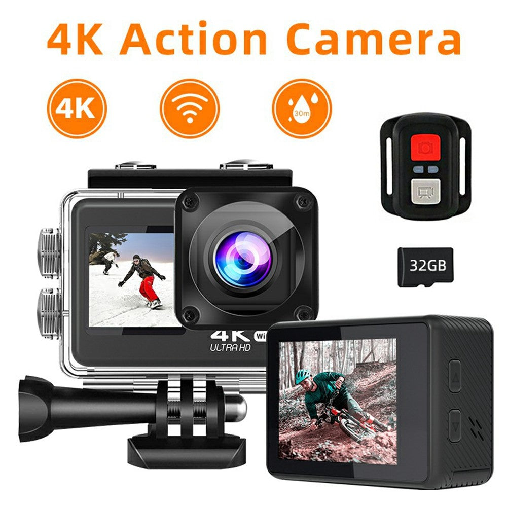 Action Camera 4K F200AA 2.0 Inch + 1.4 Inch Dual Screen
