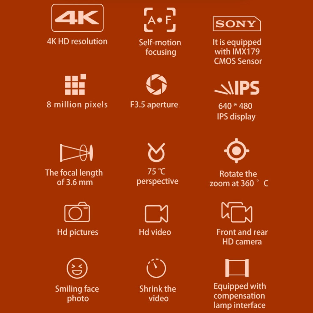 Mirrorless Camera D6PRO  4K Video Recorder