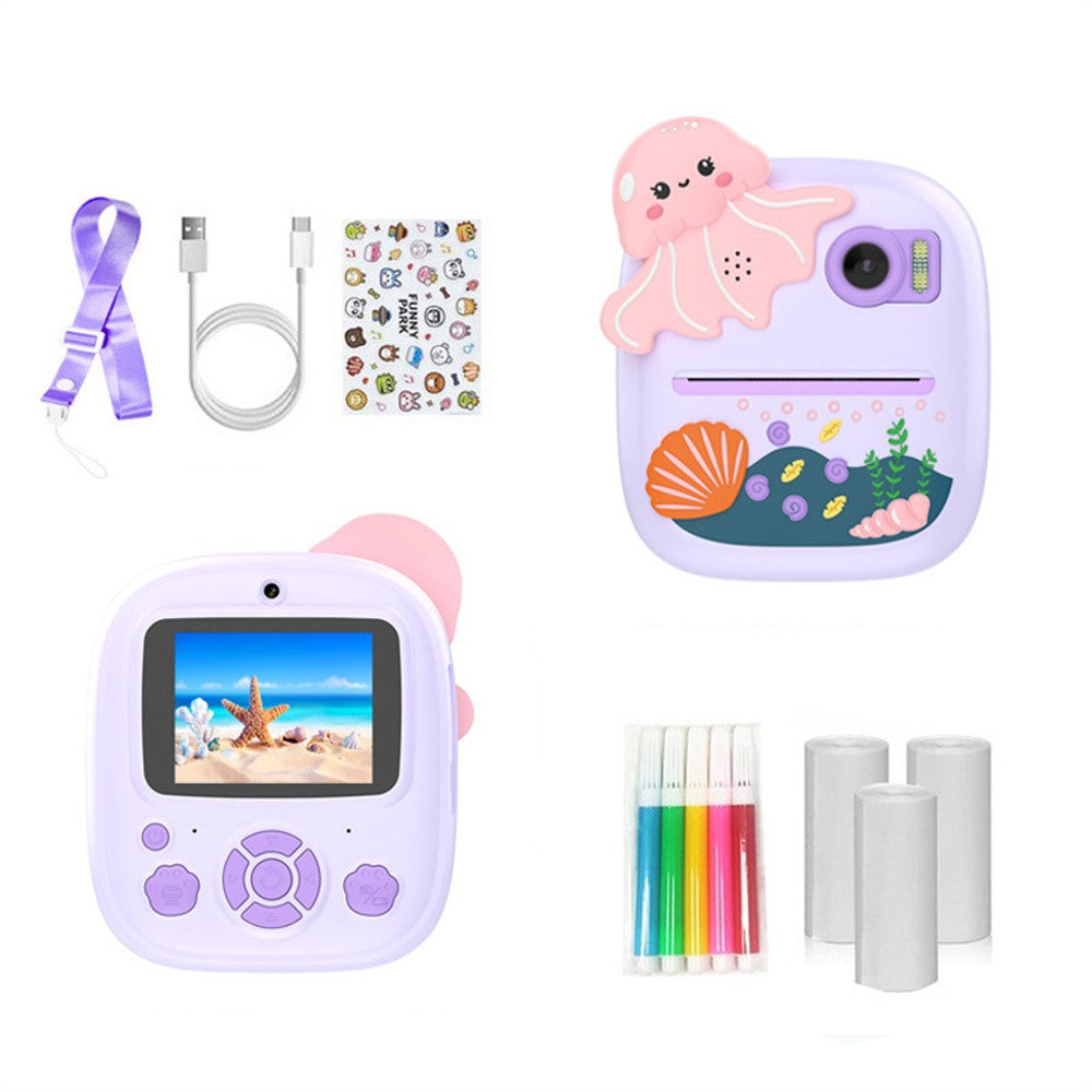 Instant Camera  P8 2.4 Inch IPS Screen