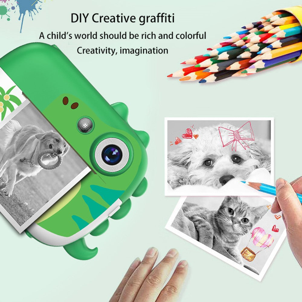 Instant Camera D1 Cartoon Dinosaur