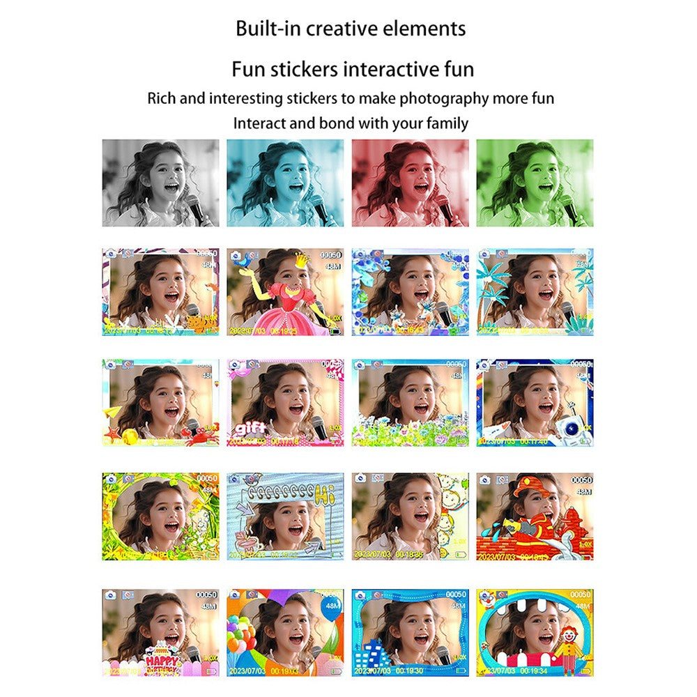 Instant Camera D1 Cartoon Dinosaur