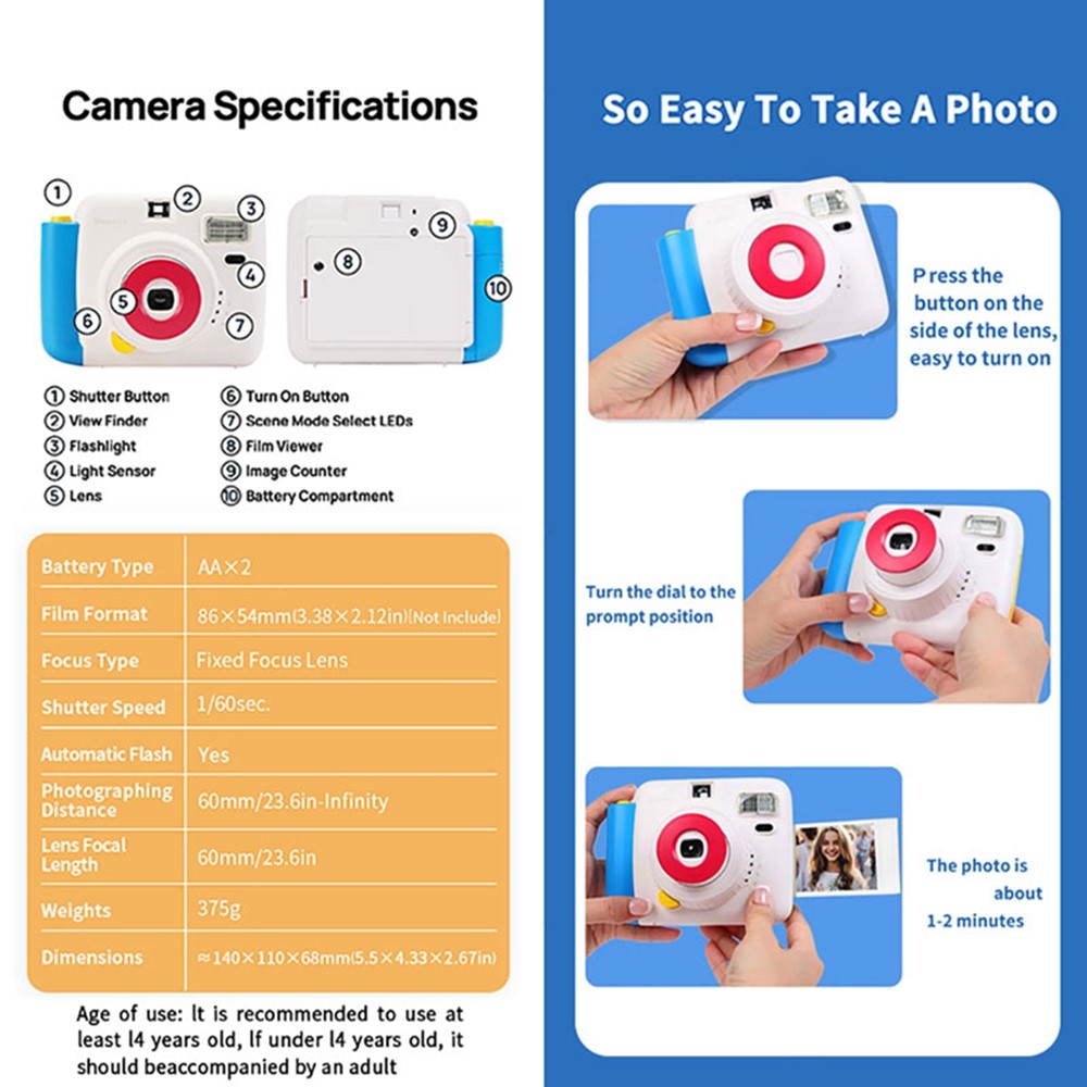 Instant Camera  POPOTO Mini (Without Photo Paper)