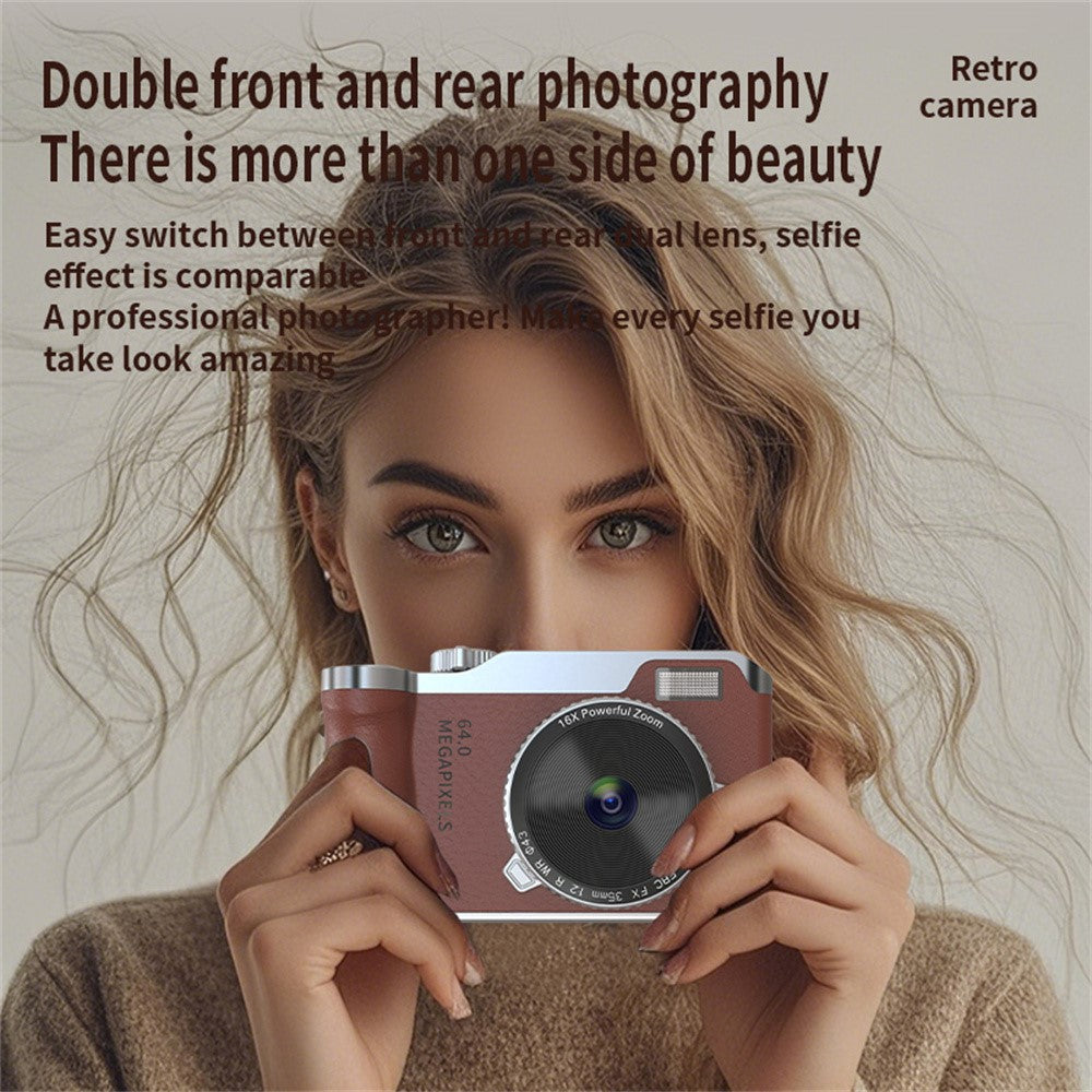 Digital Camera Y01  IPS Screen Retro