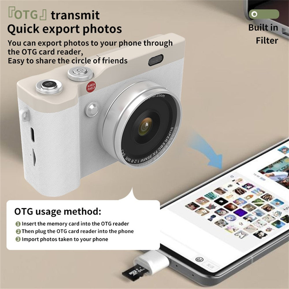 Digital Camera Y02 2.4 Inch Flip Screen