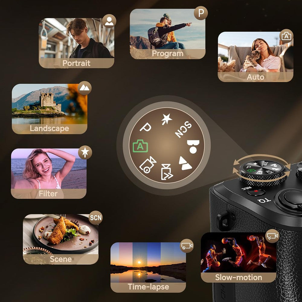 Mirrorless Camera DC226 48MP Sensor 8K HD Video