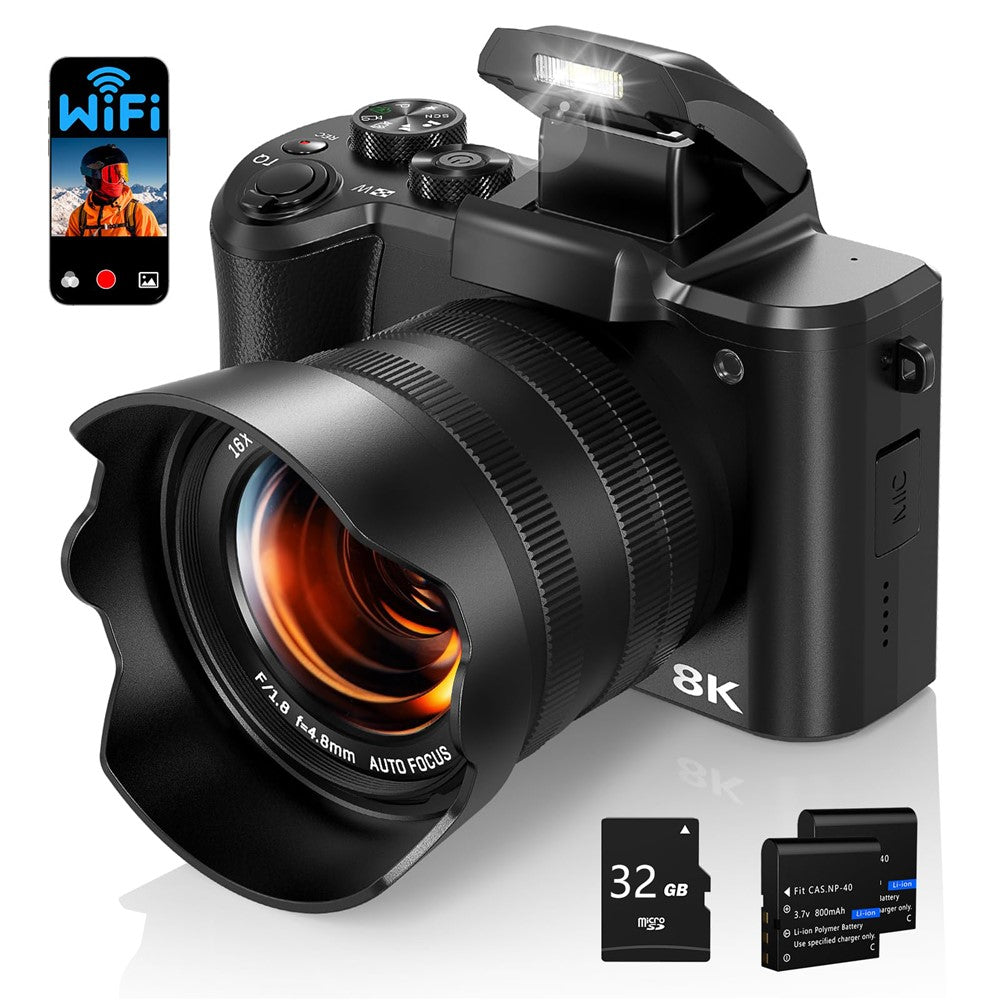 Mirrorless Camera DC226 48MP Sensor 8K HD Video