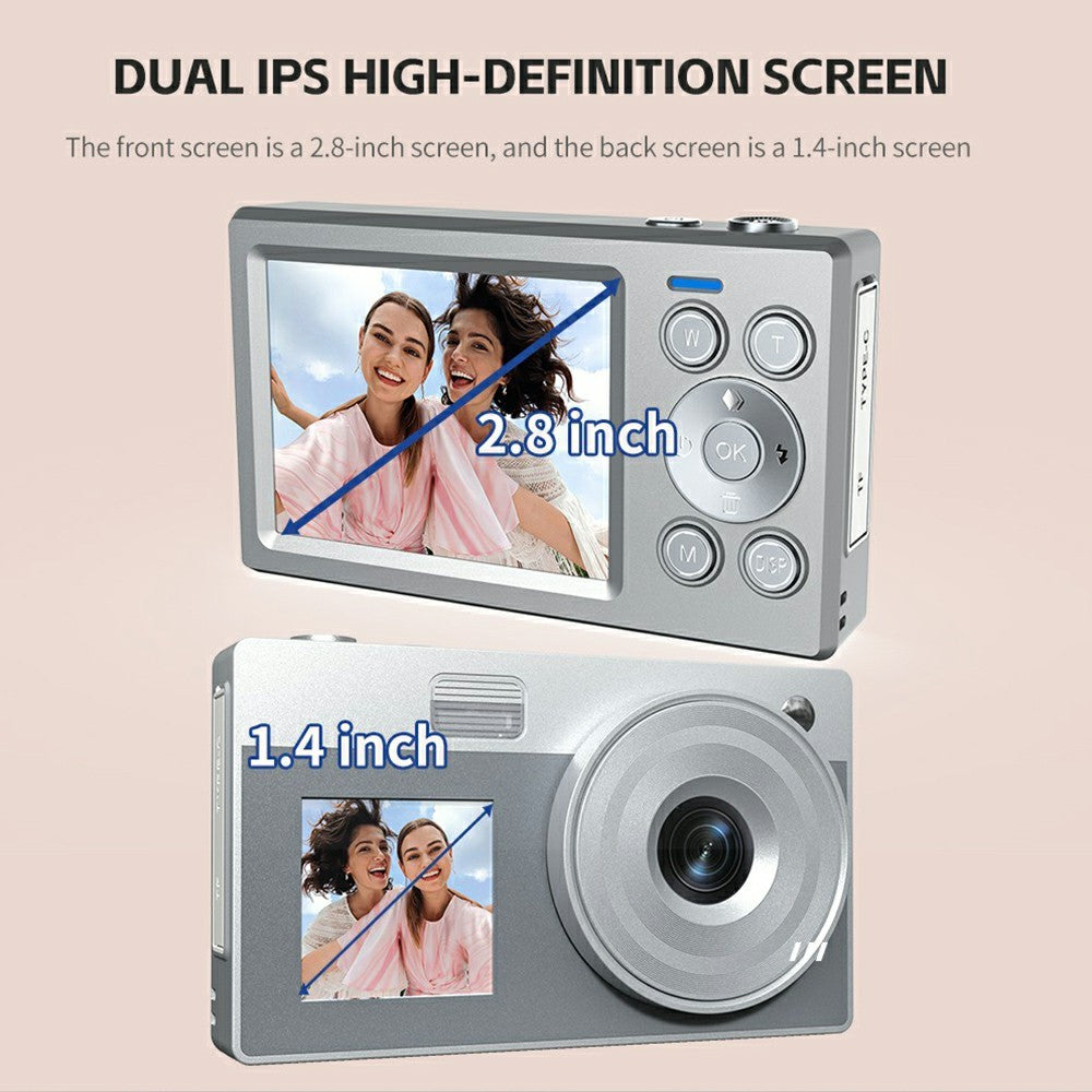 Digital Camera X20 2.8 Inch Front + 1.4 Inch Rear Screen