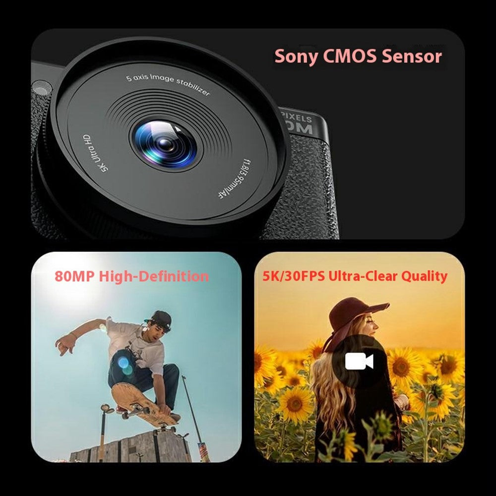 Compact Digital Camera  FC003C 2.8 Inch IPS