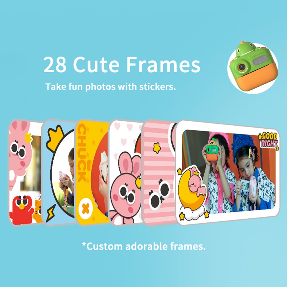 Instant Camera K64 Cute Dual Lens Kids
