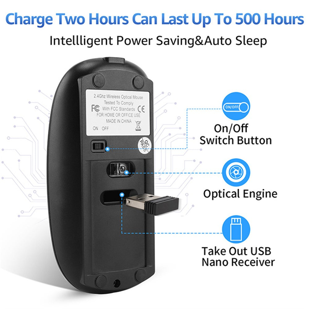 Mouse 2.4G Wireless Rechargeable