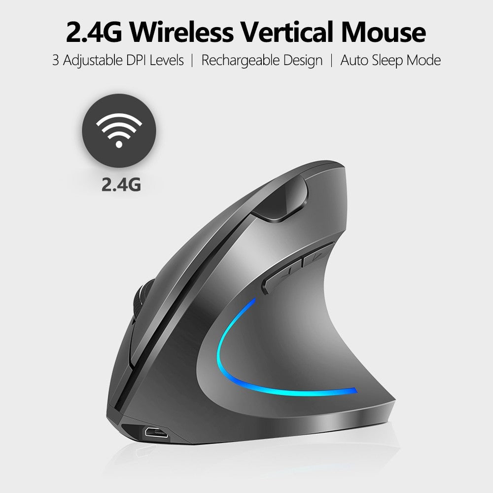 Vertical Mouse Rechargeable 2.4G Wireless